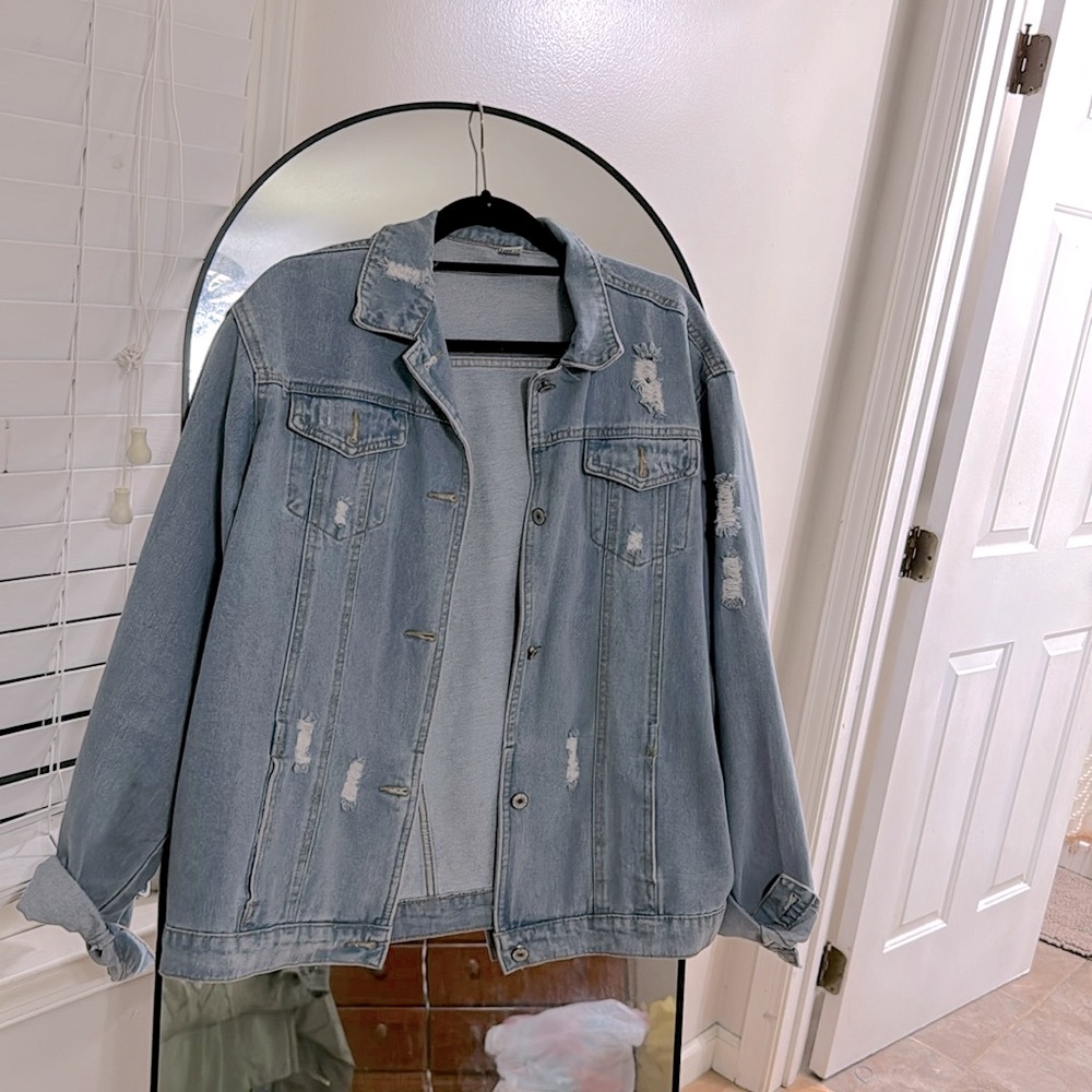 Distressed Jean Jacket